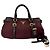 Prada Borsa a manico superiore in nylon e pelle bordeaux Bordò