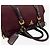 Prada Borsa a manico superiore in nylon e pelle bordeaux Bordò - vista 11