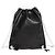 Rick Owens Black leather drawstring backpack