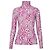 Dries Van Noten Top Malla Cuello Alto Rosa Blanco
