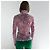 Dries Van Noten Top Malla Cuello Alto Rosa Blanco - vista 8