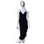 Vestido midi drapeado de viscosa negra Gucci Negro