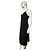 Vestido midi drapeado de viscosa negra Gucci Negro - vista 2
