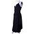Vestido midi drapeado de viscosa negra Gucci Negro - vista 3