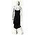 Vestido midi drapeado de viscosa negra Gucci Negro - vista 4