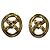 Orecchini a clip dorati Chanel D'oro