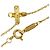 Collana Tiffany & Co. in oro giallo 18K con motivo Cross Stitch - vista 2
