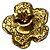Orecchini a lobo in lega dorata Chanel D'oro - vista 3