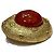 Orecchini a clip Chanel Gold and Red Rosso D'oro - vista 2