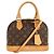 Borsa Louis Vuitton Alma BB Marrone Monogramma
