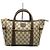 Borsa a mano Gucci GG Supreme in pelle Marrone