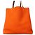 Hermès Borsa Tote Hermes Double Sens 36 D'oro Arancione - vista 7