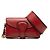 Mini borsa Saddle D Bee in pelle rossa Dior Rosso Bordò