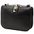 Valentino Black Small Leather Rockstud Glam Lock Crossbody Nero - vista 2
