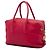 Borsa Bauletto Prada in Vitello Daino rosso - vista 2