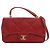 Chanel Red Small Lambskin Easy Carry Flap Rosso