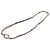 Collana Chanel Silver CC Brass Double Snake Chain Knot Argento