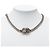 Collana Chanel Silver CC Brass Double Snake Chain Knot Argento - vista 6