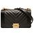 Le Boy Chanel Black Old Medium Chevron Caviar Boy Flap Preto