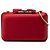 Salvatore Ferragamo Ferragamo Abendclutch aus rotem Satin mit Vara-Schleife und Kette