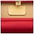 Salvatore Ferragamo Ferragamo Abendclutch aus rotem Satin mit Vara-Schleife und Kette - Ansicht 5