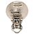 Chanel Silberne CC Messing Rund Clip-On Ohrringe - Ansicht 3