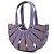 Bolsa Shell em couro de bezerro Small da Bottega Veneta, roxo - vista 2