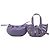 Bolsa Shell em couro de bezerro Small da Bottega Veneta, roxo - vista 9