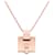 Collier pendentif Eileen en plaqué or et émail Hermès Gold Doré  - vue 2