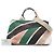 Prada White Multicolor Printed Canvas Canapa Satchel Cream - view 7
