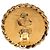 Orecchini a clip Chanel Gold in resina dorata e perle sintetiche con catena e disco D'oro - vista 3