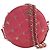Clutch rotonda Chanel Pink CC in agnello trapuntato con charm e catena Rosa
