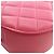Clutch rotonda Chanel Pink CC in agnello trapuntato con charm e catena Rosa - vista 10