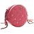 Clutch rotonda Chanel Pink CC in agnello trapuntato con charm e catena Rosa - vista 2