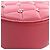 Clutch rotonda Chanel Pink CC in agnello trapuntato con charm e catena Rosa - vista 9