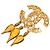 Spilla Chanel Gold CC con frange in filigrana dorata D'oro