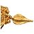 Spilla Chanel Gold CC con frange in filigrana dorata D'oro - vista 3
