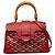 Goyard Red Mini Goyardine Saigon Souple Rosso