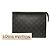 Louis Vuitton Pochette Voyage MM Monogram Eclipse nero - vista 8