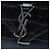 Borsa Satchel Monogram College in pelle nera con stampa coccodrillo misura Medium Saint Laurent - vista 5