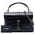 Borsa Satchel Monogram College in pelle nera con stampa coccodrillo misura Medium Saint Laurent - vista 7