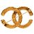 Spilla Chanel Gold CC placcata oro con rilievo barocco D'oro - vista 2