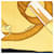 Sciarpa in seta Hermès Yellow Eperon D Or 90 - vista 2