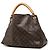 Louis Vuitton Marrone Monogram Artsy MM - vista 2