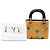 Lady Dior in tela ricamata spade giallo mini - vista 7