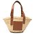LOEWE Beige Small Raffia Anagram Basket Tote