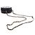 Vanity Beauty case rotondo Chanel Black Quilted Glazed Lambskin Handle With Care con catena Nero - vista 14