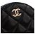 Vanity Beauty case rotondo Chanel Black Quilted Glazed Lambskin Handle With Care con catena Nero - vista 7