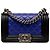 Chanel Blu Piccolo Boy Flap Bicolore in Pelle di Agnello