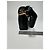 Borsa Hobo Versace Medusa Nera in Tessuto Tecnico Nero - vista 17